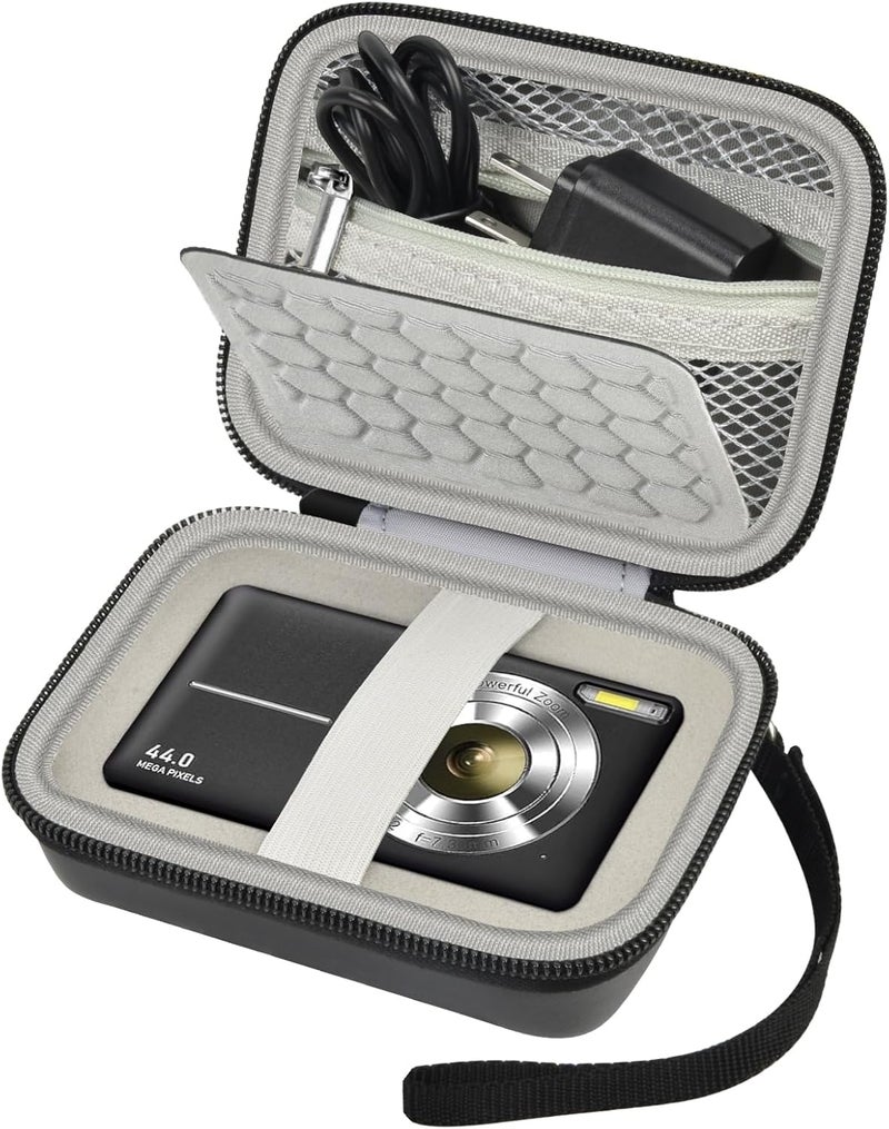 Comecase Carrying & Protective Case for Digital Camera, for CAMKORY/for Kodak Pixpro/for Canon PowerShot ELPH 180/190 / for Sony DSCW800 DSCW830 Cameras for Travel - Black - Image 1